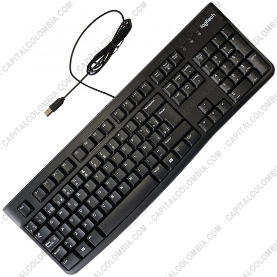 Teclados y Mouse para Gamers, Oficina y Hogar, Webcams y Diademas, Marca: Logitech - Teclado marca Logitech referencia K120 en Espa&ntilde;ol con conexi&oacute;n USB