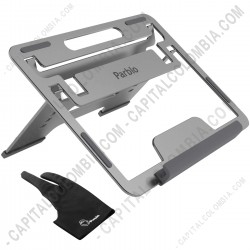 Ampliar foto de Base ajustable Parblo de soporte para Display Digitalizadores de 10" a 16" + Guante