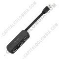 Teclados y Mouse para Gamers, Oficina y Hogar, Webcams y Diademas, Marca: Targus - HUB USB 2.0 de marca Targus de 4 Puertos Color negro