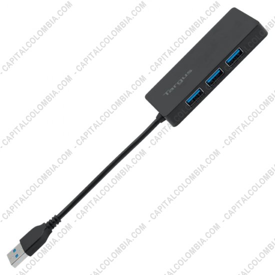 Teclados y Mouse para Gamers, Oficina y Hogar, Webcams y Diademas, Marca: Targus - HUB USB 3.0 de marca Targus de 4 Puertos Color negro