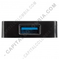 HUB USB 3.0 de marca Targus de 4 Puertos Color negro