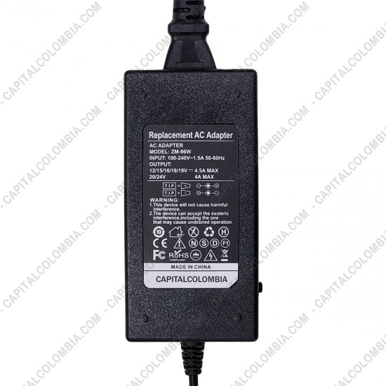 UPS, Reguladores de Voltaje y Otros Accesorios El&eacute;ctricos, Marca: CapitalColombia - Fuente de poder 4 amperios con salida para 12/15/16/18/19/20/24V y 8 puntas