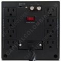 Regulador de Voltaje marca CDP De 2000VA / 1200W / 120VCA Con 8 Salidas NEMA5-15R Reguladas y con Supresión, Coaxial Integrada - R-AVR 2408