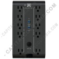 UPS CDP de 1000VA/1KVA/400W 120VCA voltaje nominal, con AVR y puertos USB Frontales - RU-Smart 1010