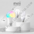 Bombillo LED RGB inteligente, paquete x2 unds, conexión Wifi - Nexxt NHB-C110 2PK