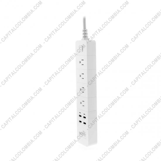 UPS, Reguladores de Voltaje y Otros Accesorios El&eacute;ctricos, Marca: Nexxt - Regleta multitoma inteligente Wifi protectora de picos de energ&iacute;a - Nexxt NHP-E610