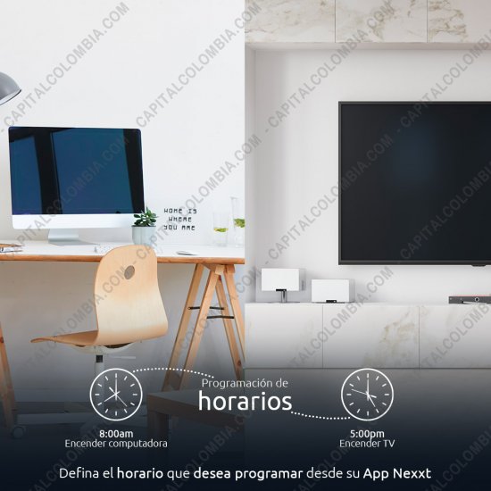 UPS, Reguladores de Voltaje y Otros Accesorios El&eacute;ctricos, Marca: Nexxt - Regleta multitoma inteligente Wifi protectora de picos de energ&iacute;a - Nexxt NHP-E610