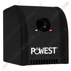 Ampliar foto de Regulador de voltaje Powest 2200VA / 1200w / 120VCA con 8 Salidas NEMA5-15R, 4 Reguladas y 4 con Supresi&oacute;n
