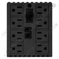 UPS, Reguladores de Voltaje y Otros Accesorios El&eacute;ctricos, Marca: Powest - Regulador de voltaje Powest 2200VA / 1200w / 120VCA con 8 Salidas NEMA5-15R, 4 Reguladas y 4 con Supresi&oacute;n