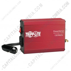 Ampliar foto de Inversor para carro Tripplite de 150W ultra-compacto entrada de 12V CC con salida de un tomacorriente (5-15R) de 120V voltaje nominal - PV150