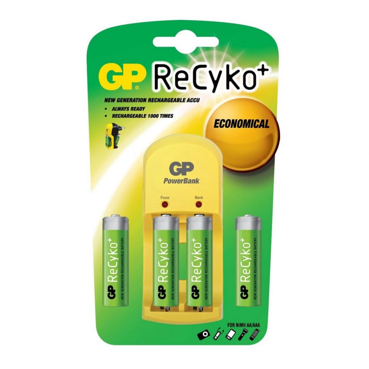 GP ReCyko 9V 200 mAh (Paquete de 1 pila)