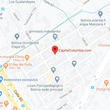 Mapa Google de CapitalColombia.com